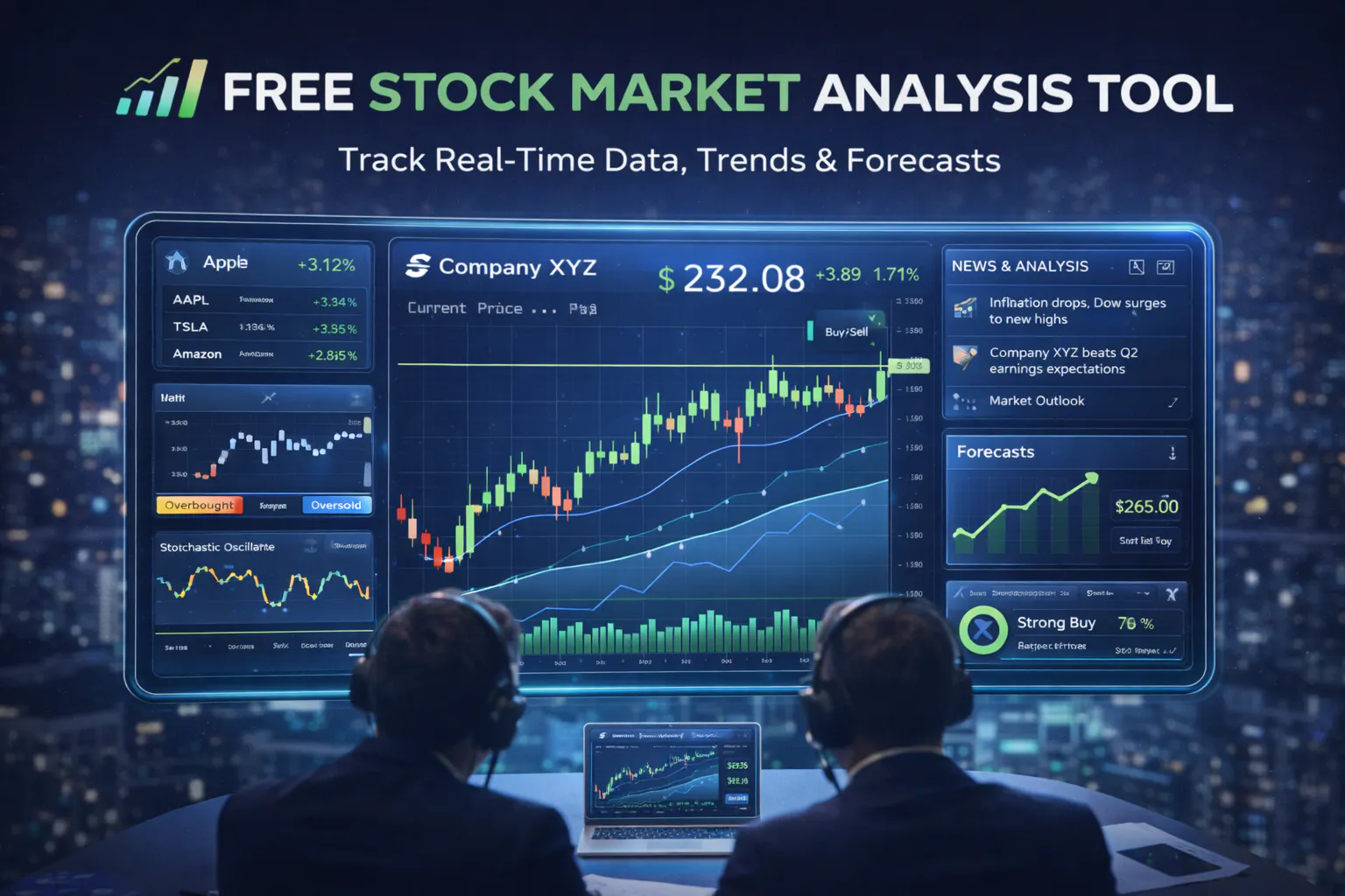 Free Stock Market Analysis Tool 제품 배너