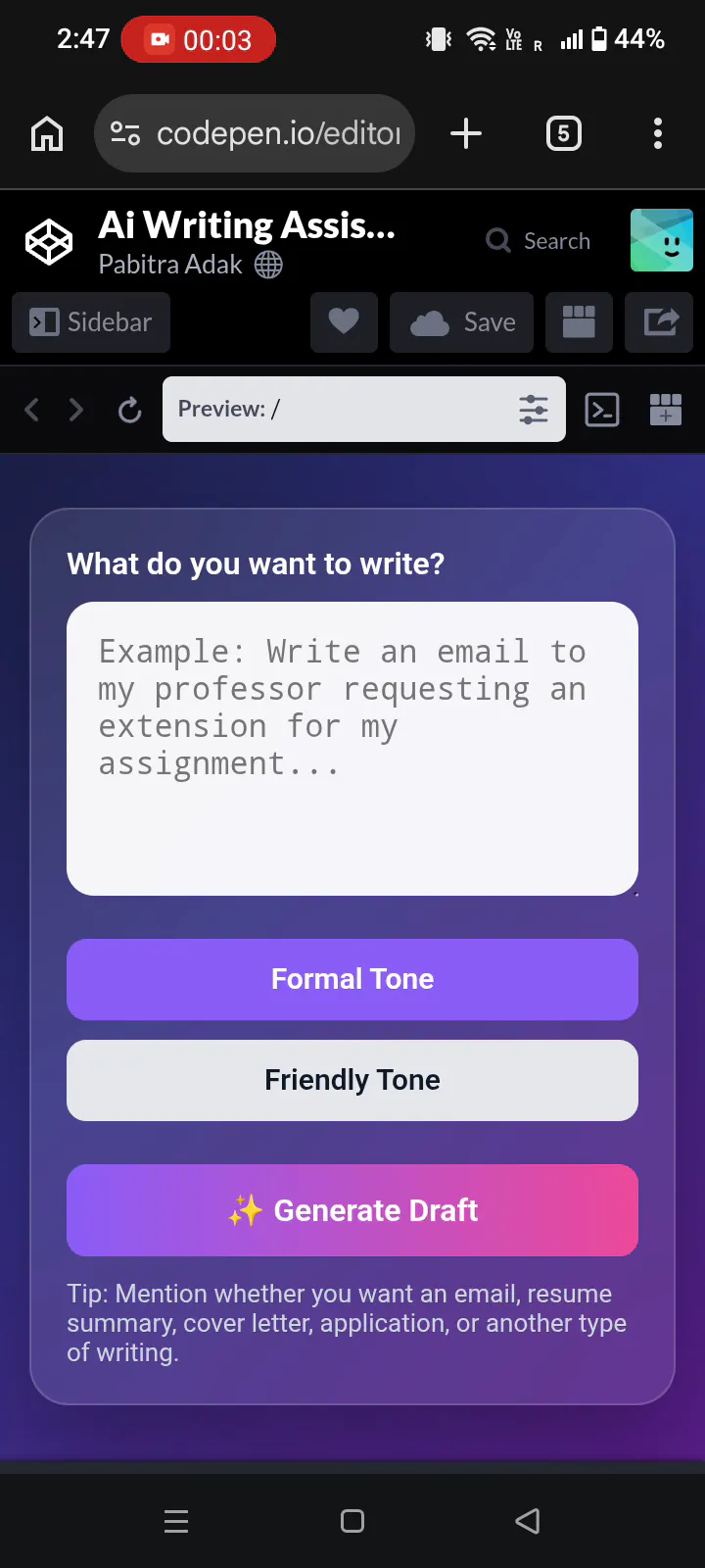 AI Writing Assistant gallery image