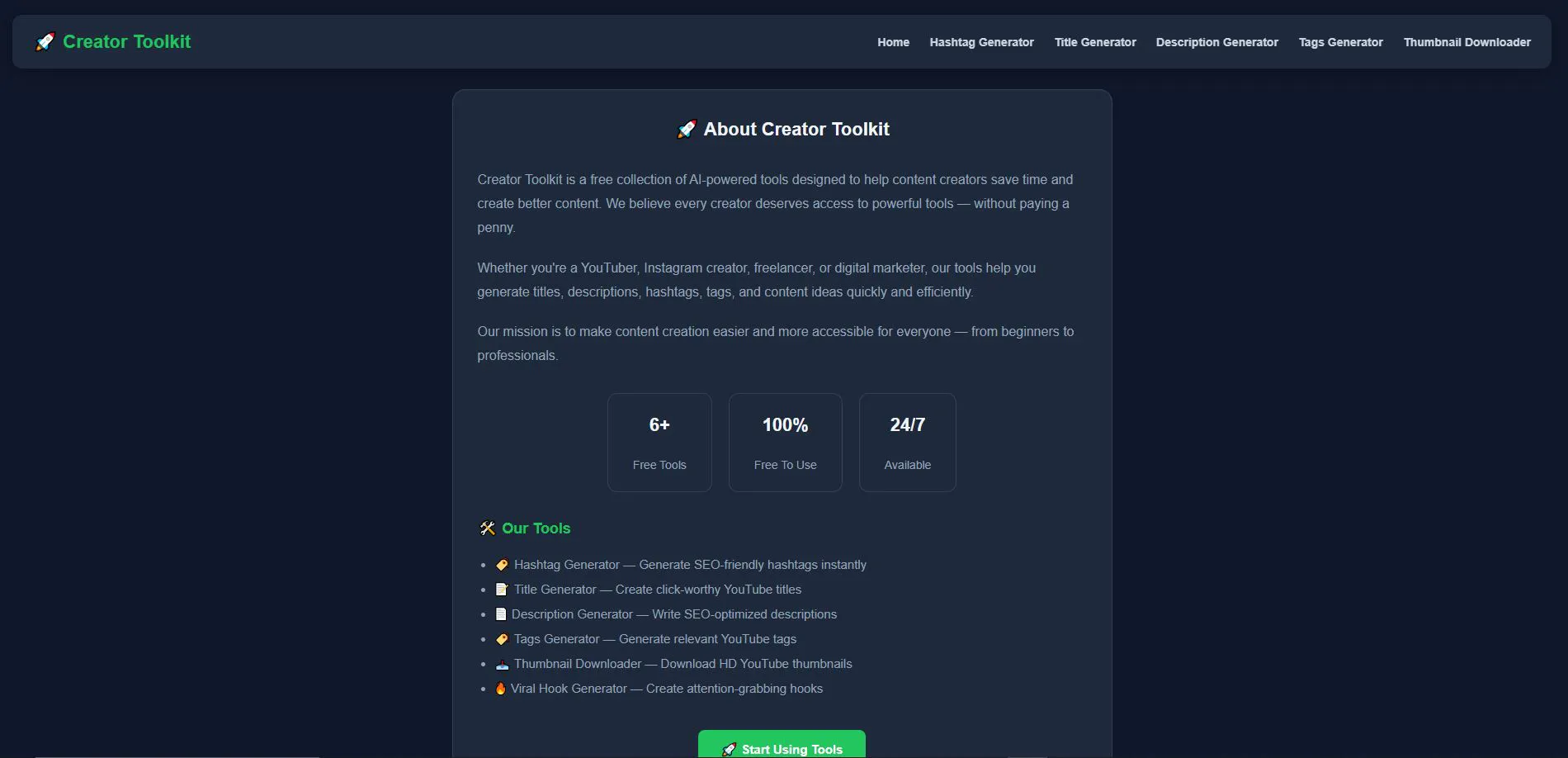 Creator Toolkit gallery image