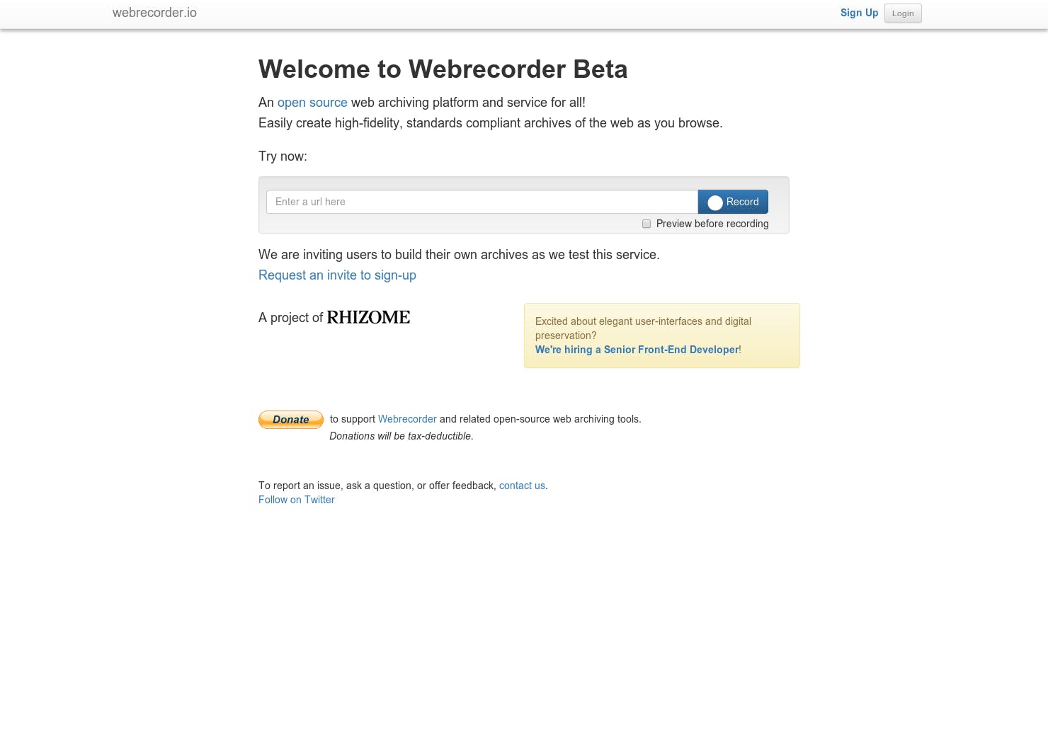 Webrecorder.io media 1