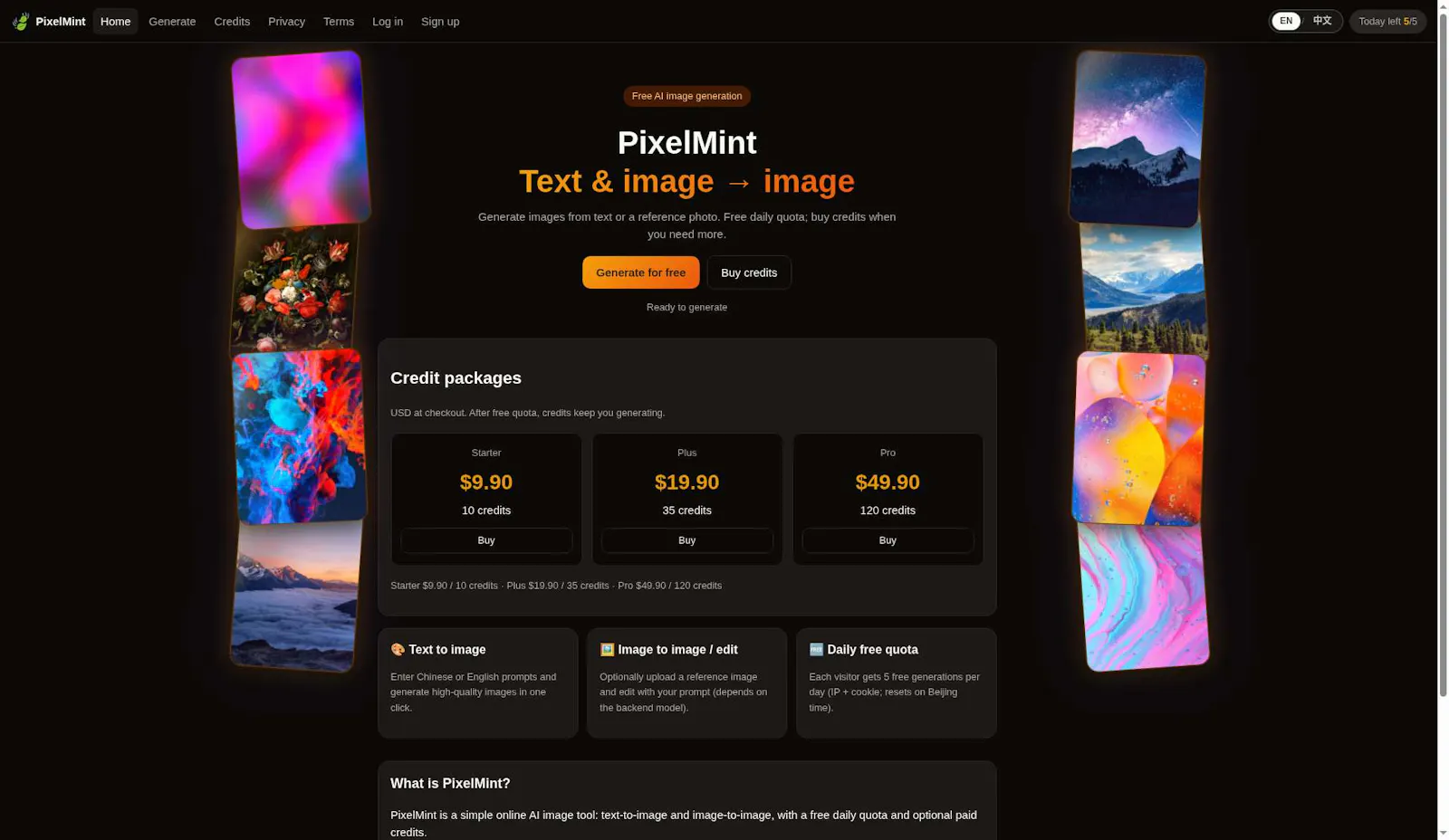 PixelMint screenshot 1