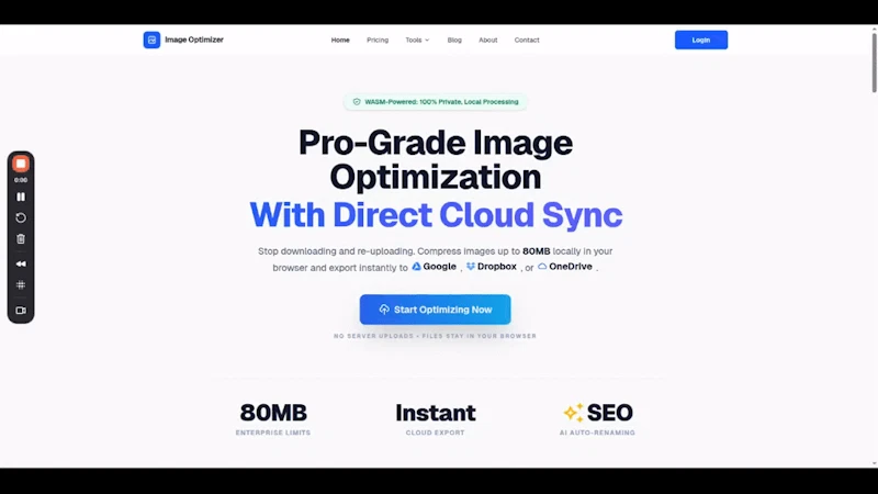 ImageOptimizer screenshot 1 (video preview)