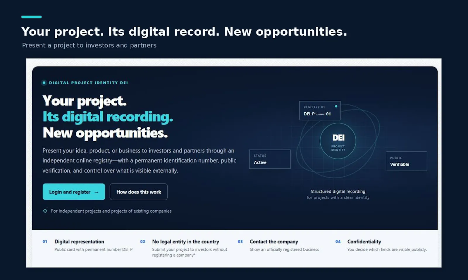 DEI Internet Project Registry screenshot 5