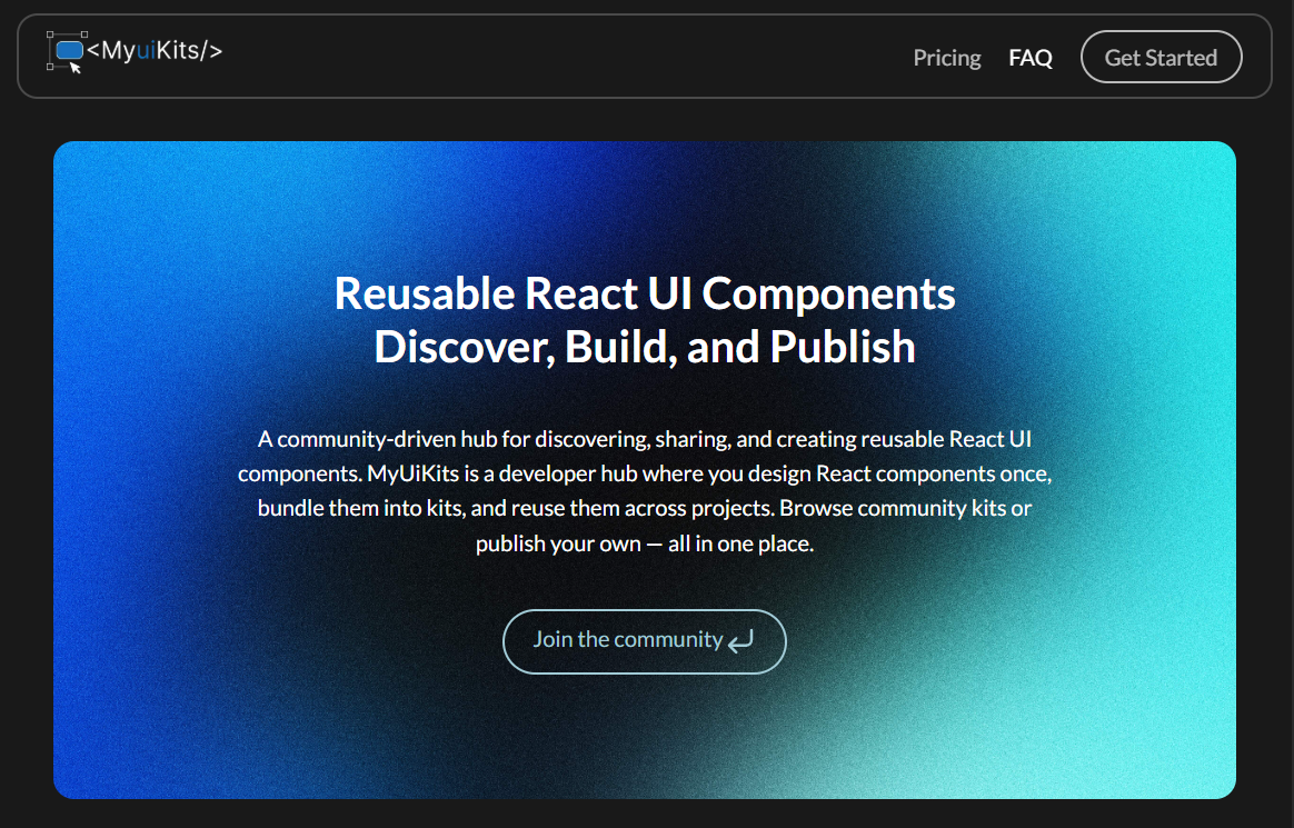 MyuiKits - Main product screenshot demonstrating key features and user interface