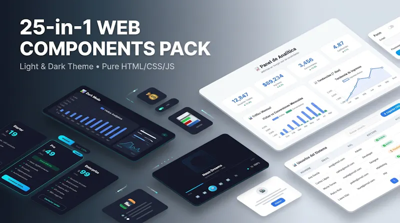 25-in-1 Web Components Pack screenshot 1
