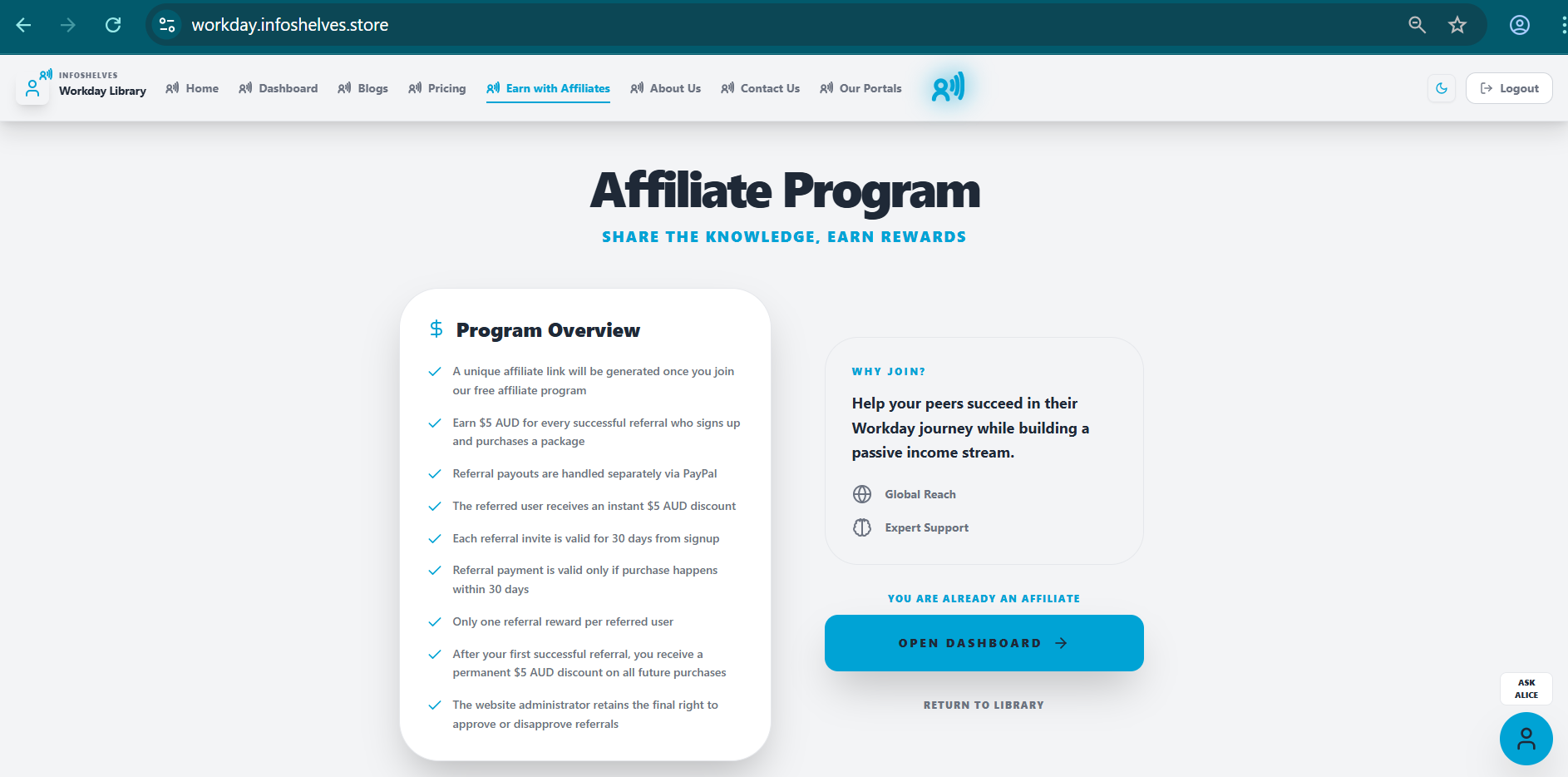 InfoShelves Workday Certification app gallery image