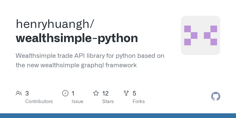 Wealthsimple-Python screenshot 1
