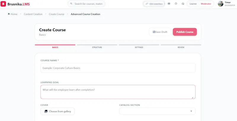Brusnika.LMS screenshot 4