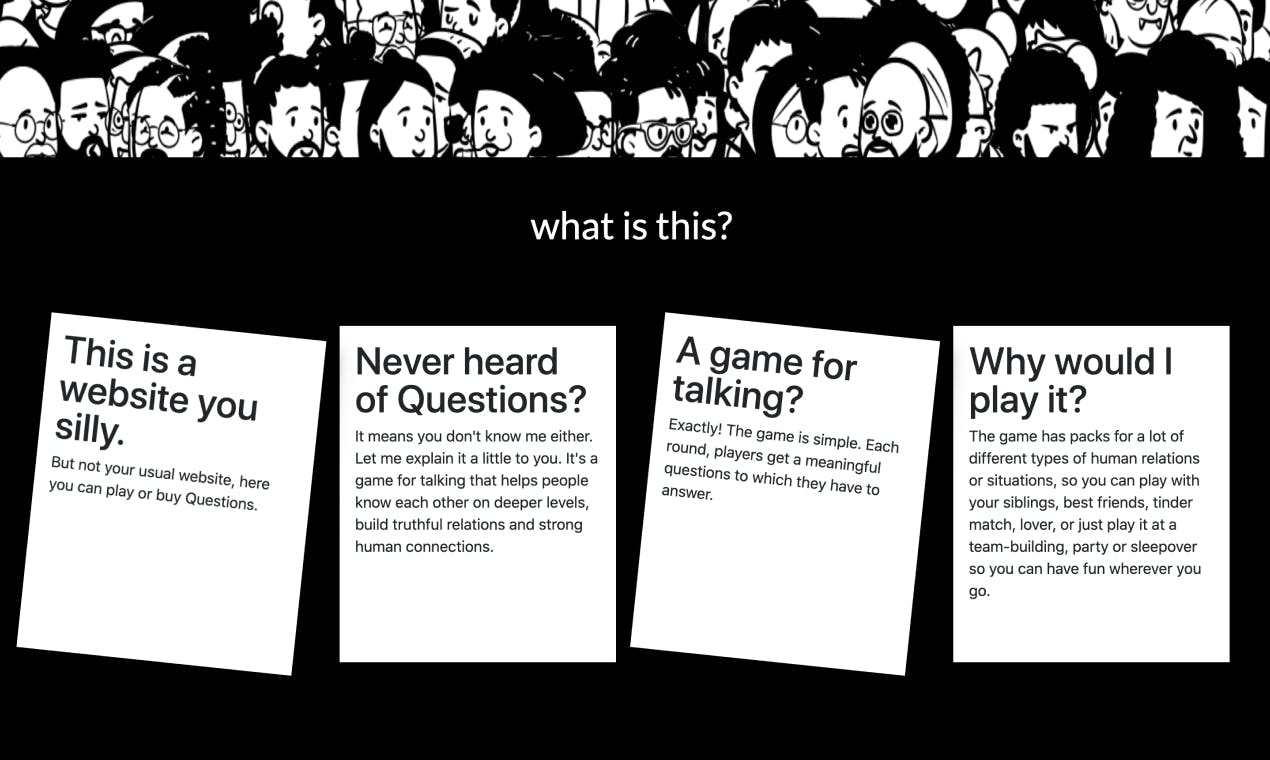 Questions Card Game You Can Play Online And Remotely By Video Calling Product Hunt