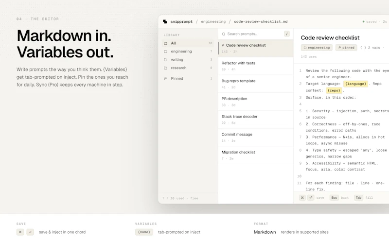 Snipprompt screenshot 5