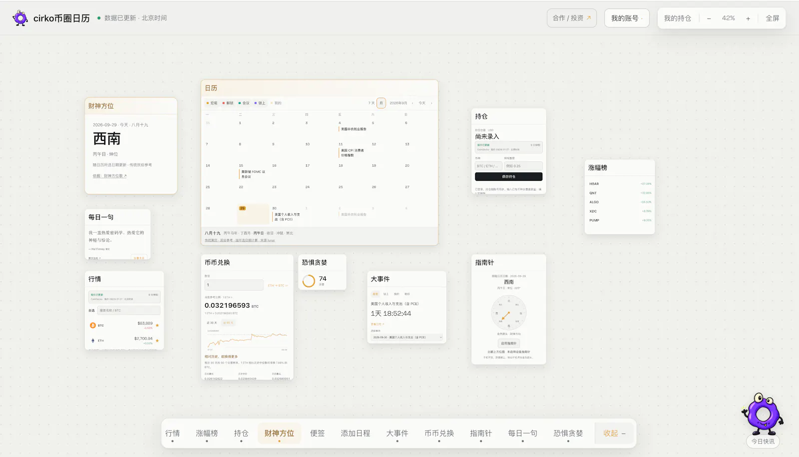 Cirko Crypto Calendar screenshot 2