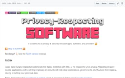 Awesome Privacy-Respecting Software media 1