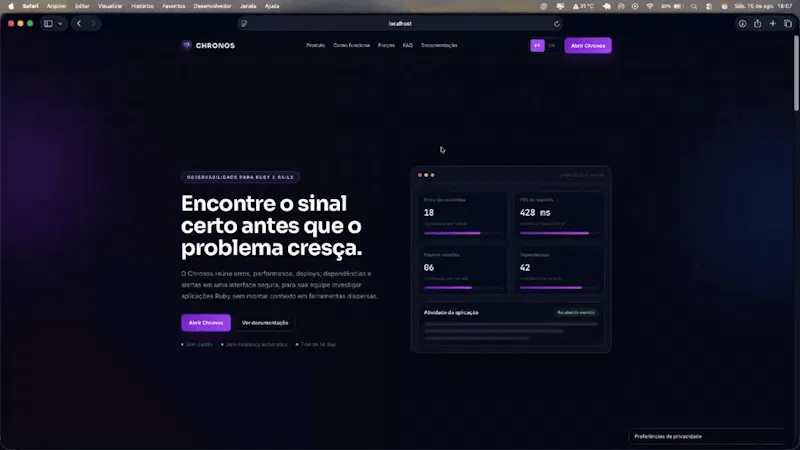 Chronos Monitor screenshot 1 (video preview)
