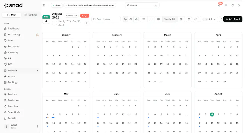 snad ERP screenshot 3