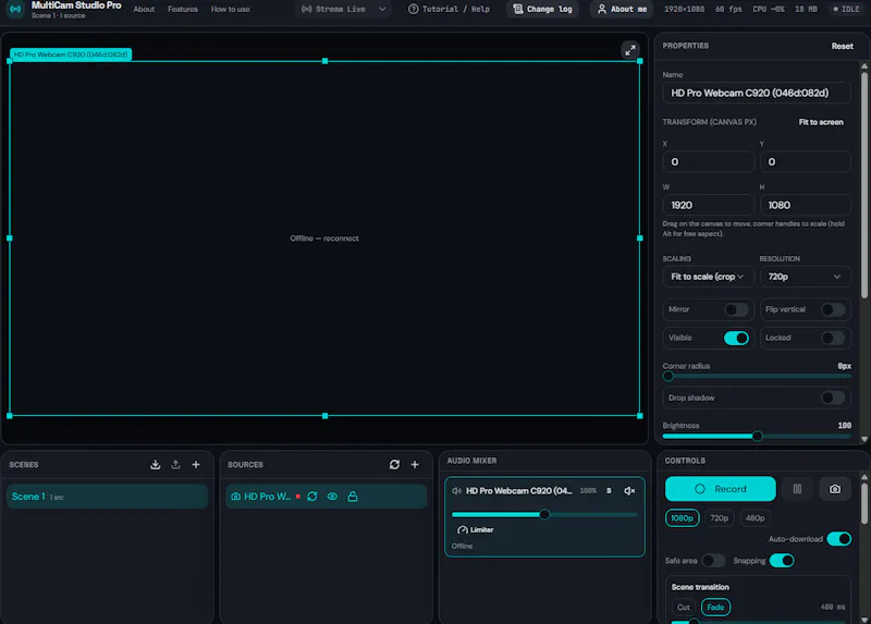 MultiCam Pro screenshot 2
