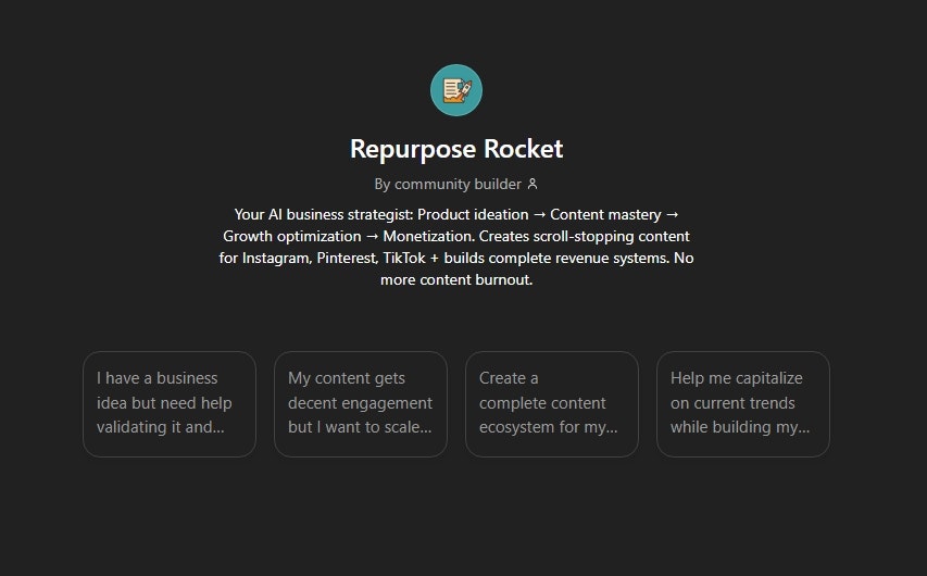 Media Rocket Repurpose - Satu idea.Kandungan yang tidak berkesudahan.Pembakaran sifar 1
