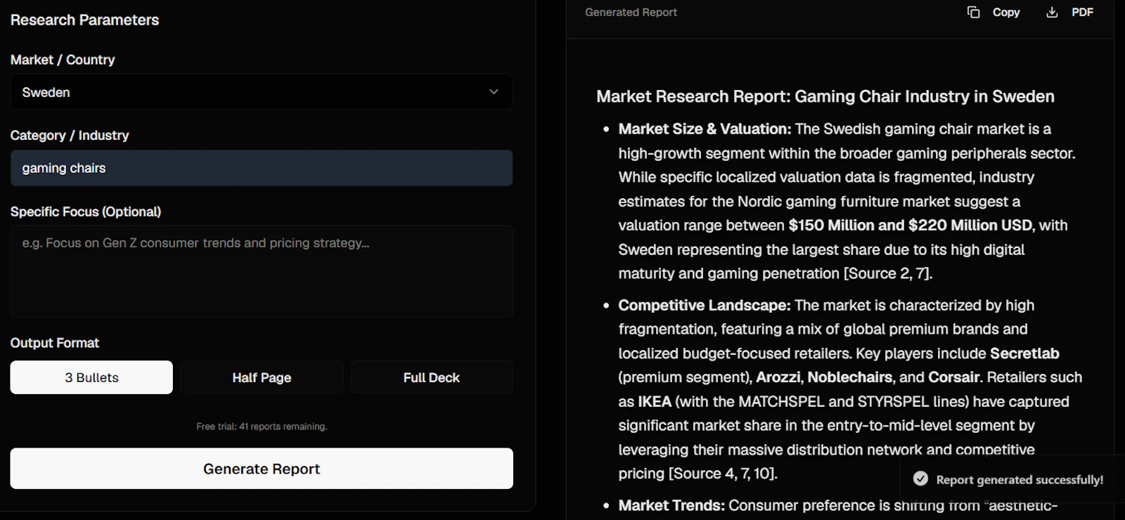 OhYesReport screenshot 3