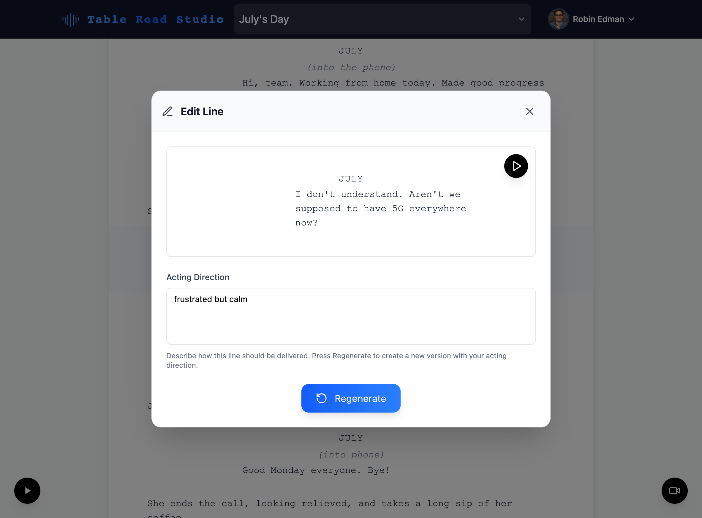 Table Read Studio - Screenshot 5 preview