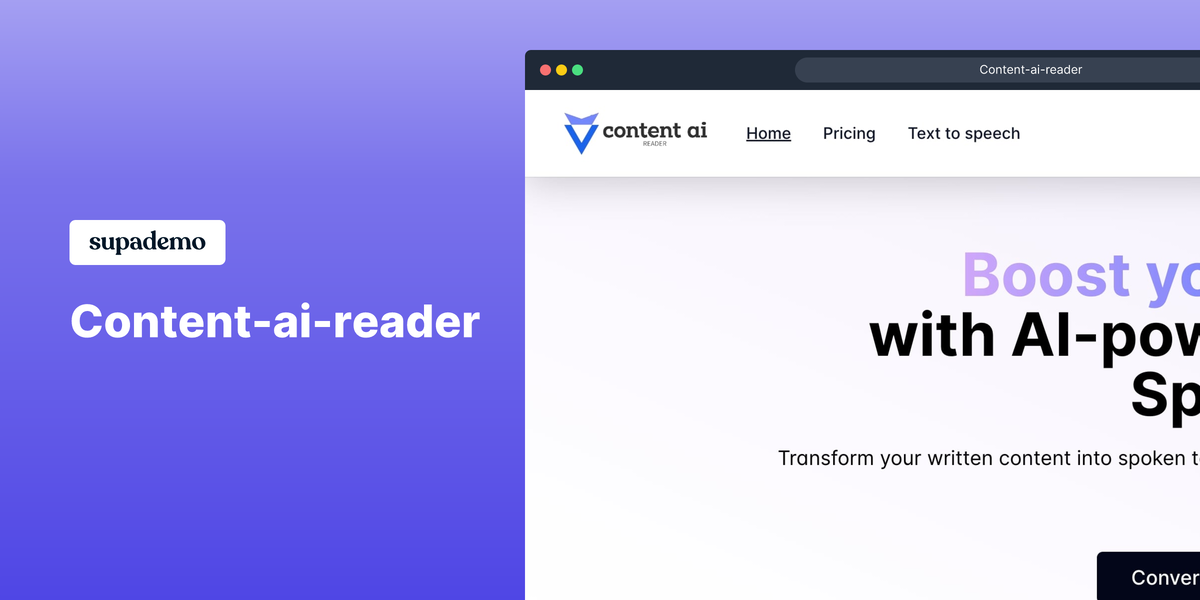 Content AI Reader - Convierta las publicaciones de su blog y las noticias en widget de audio media 1