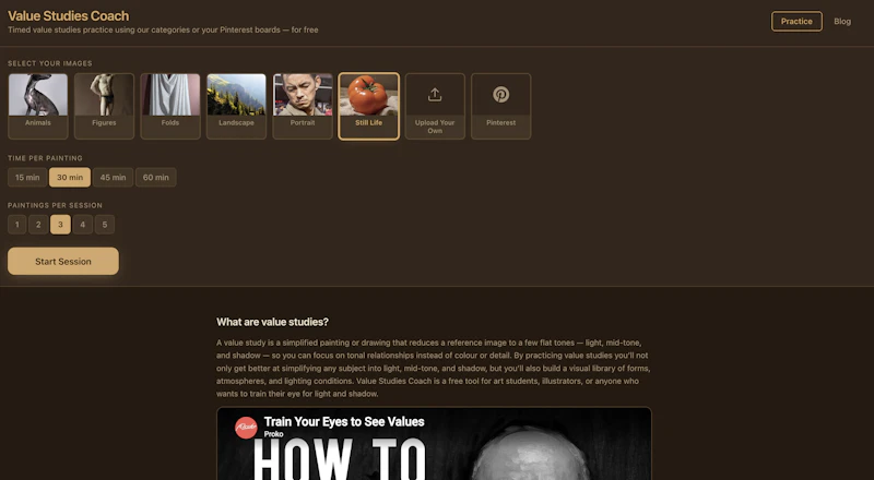 Value Studies Coach screenshot 2