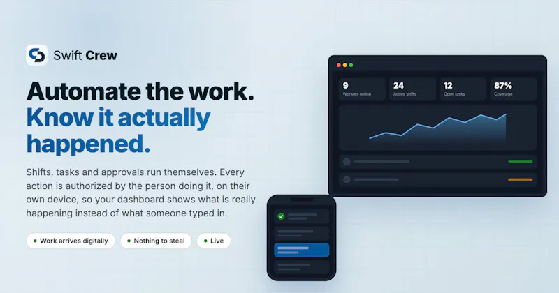 SwiftCrew screenshot 1