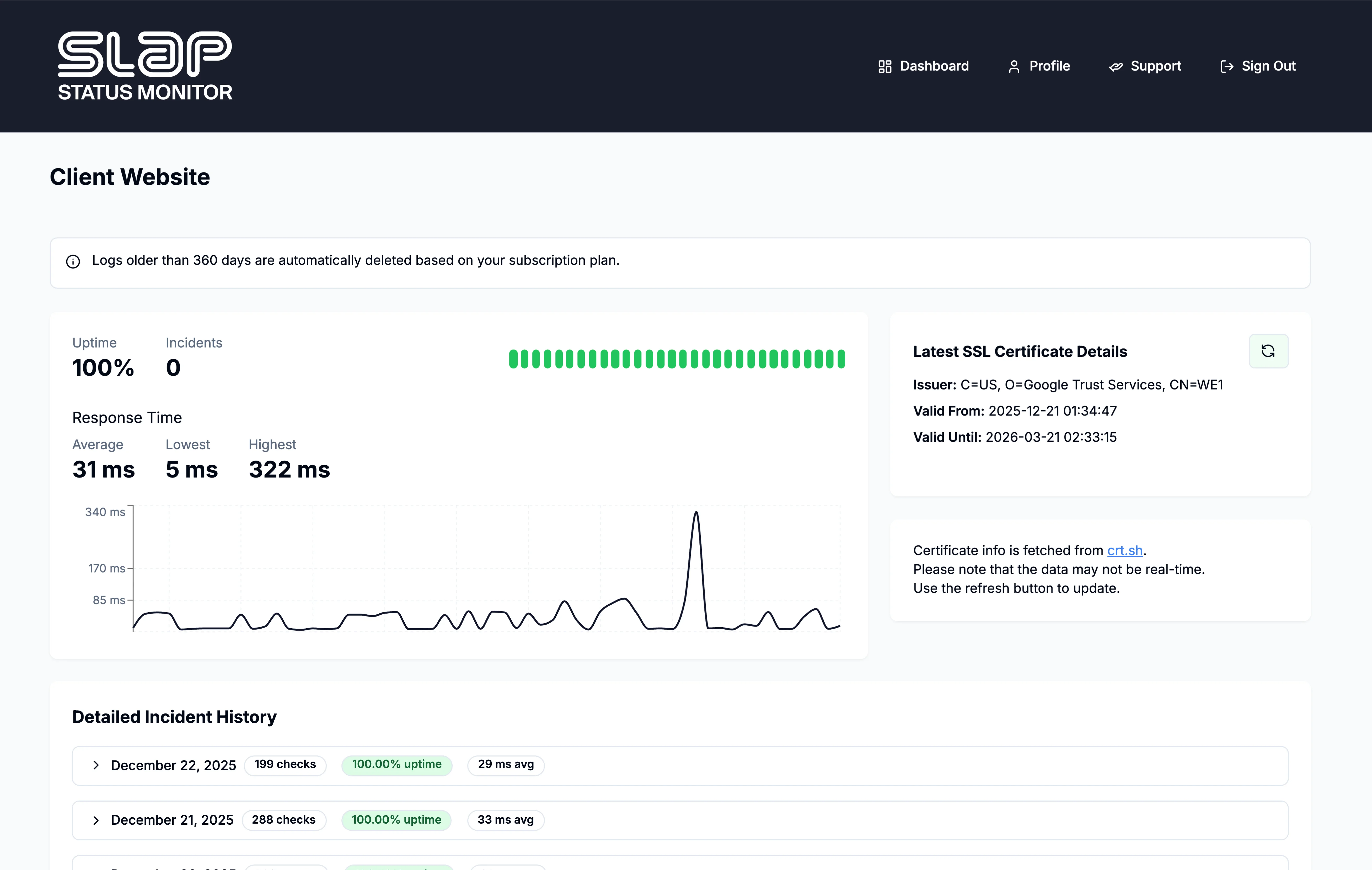SLAP - Screenshot 2 showing product features and functionality