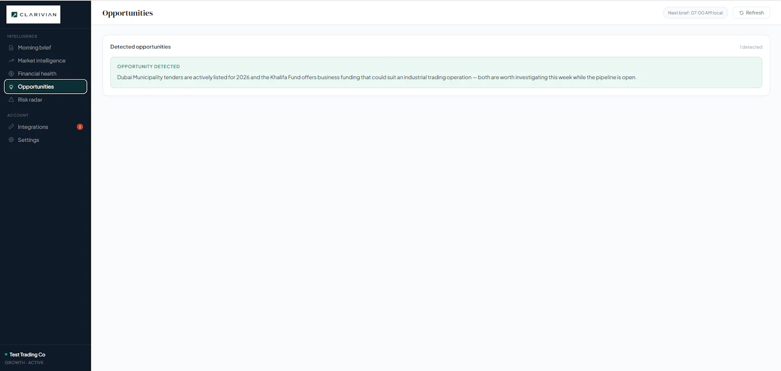 Clarivian screenshot 2