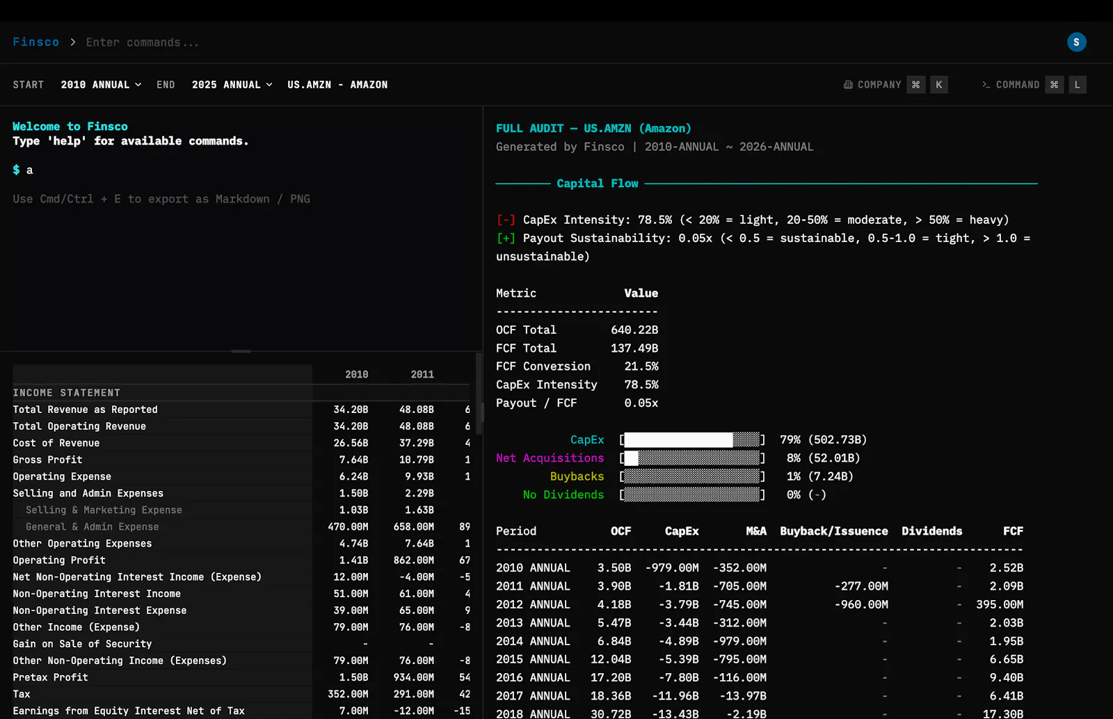 Finsco screenshot 2