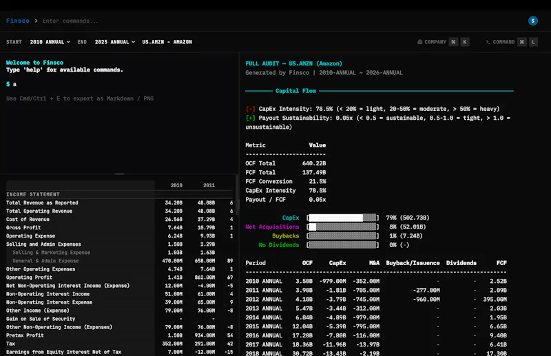 Finsco screenshot 2