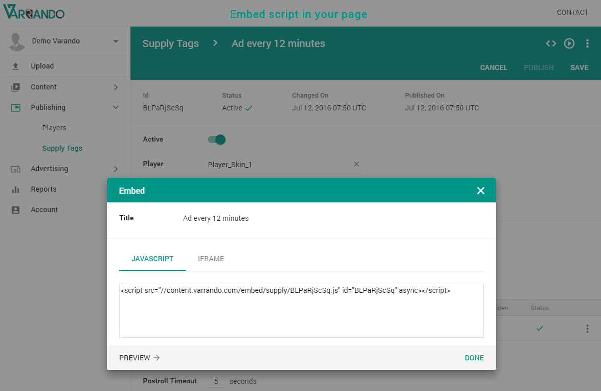 Varrando Video Platform: HTML5 Video Player gallery image