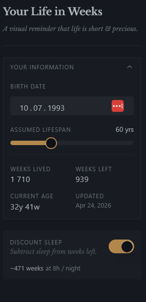 Life in Weeks gallery image