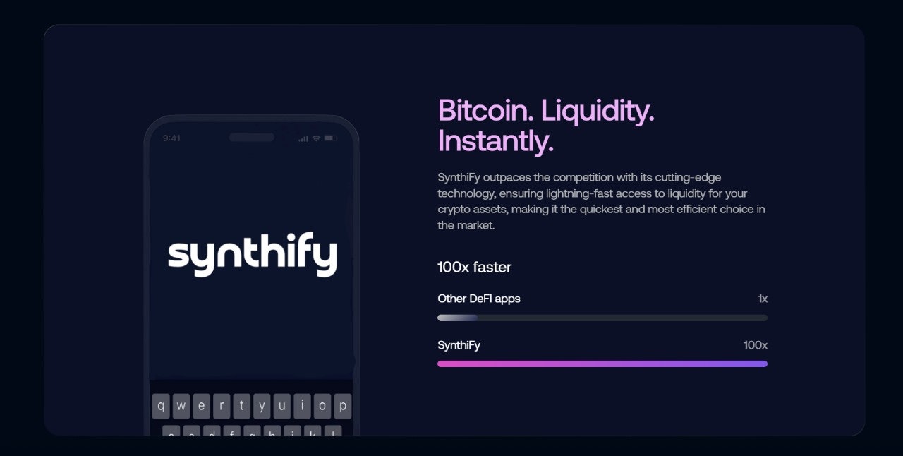 وسائط سينثي - استعارة stablecoins مع البيتكوين. 2