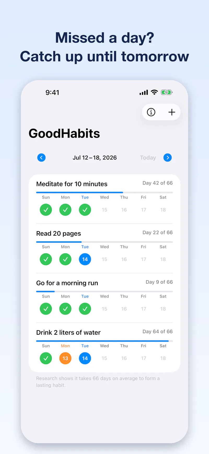 GoodHabits 3.0 screenshot 2