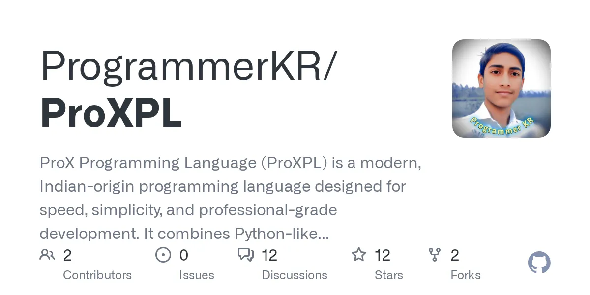 ProX Programming Language (ProXPL) gallery image