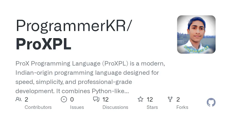 ProX Programming Language (ProXPL) screenshot 1