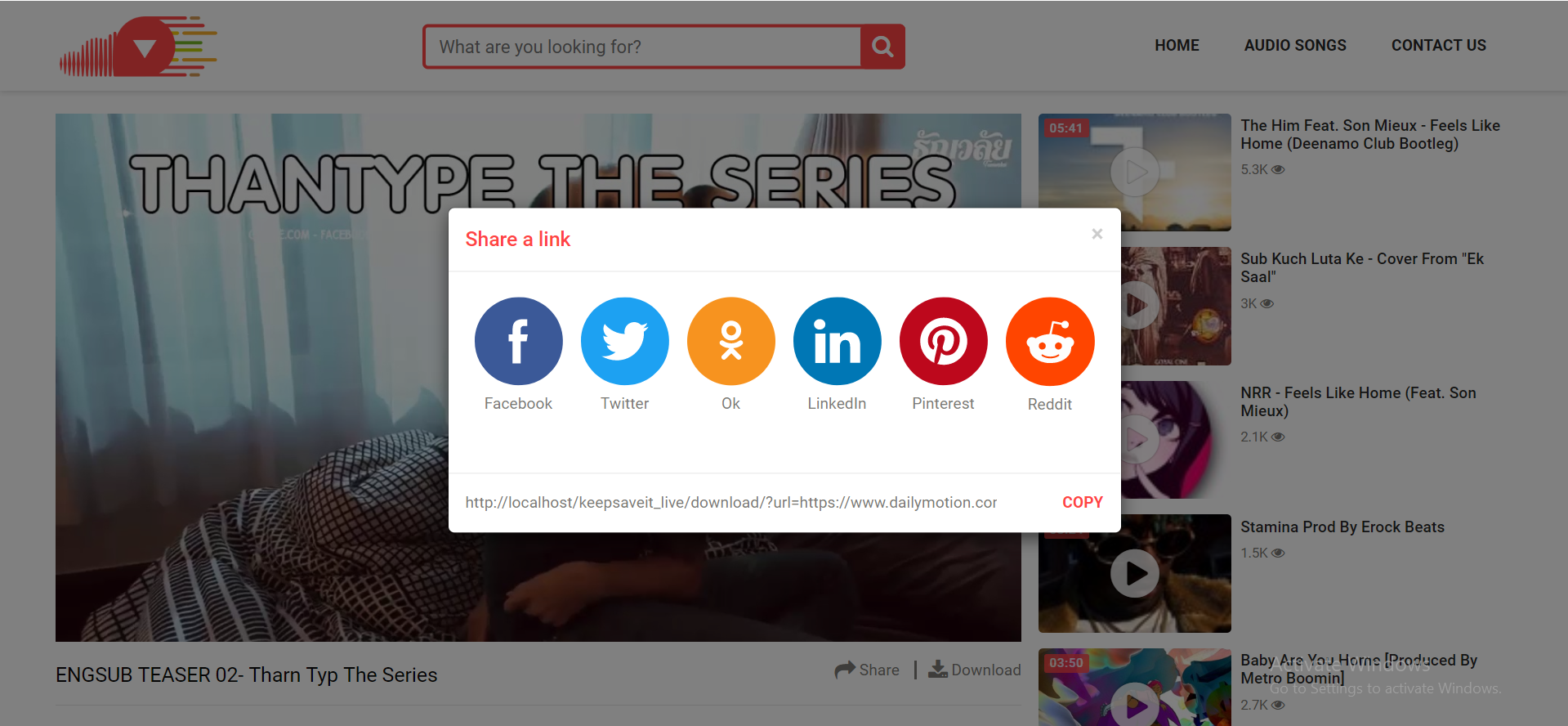 Social video downloader gallery image