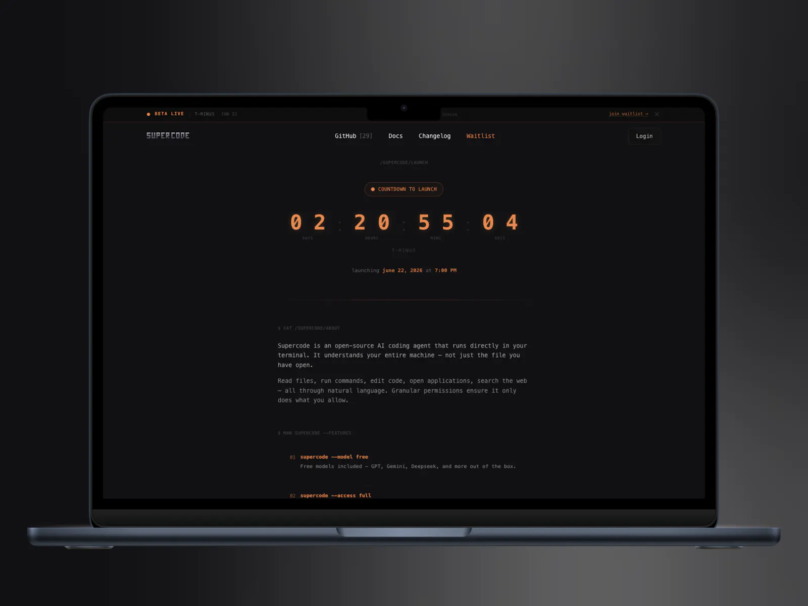 Supercode screenshot 2