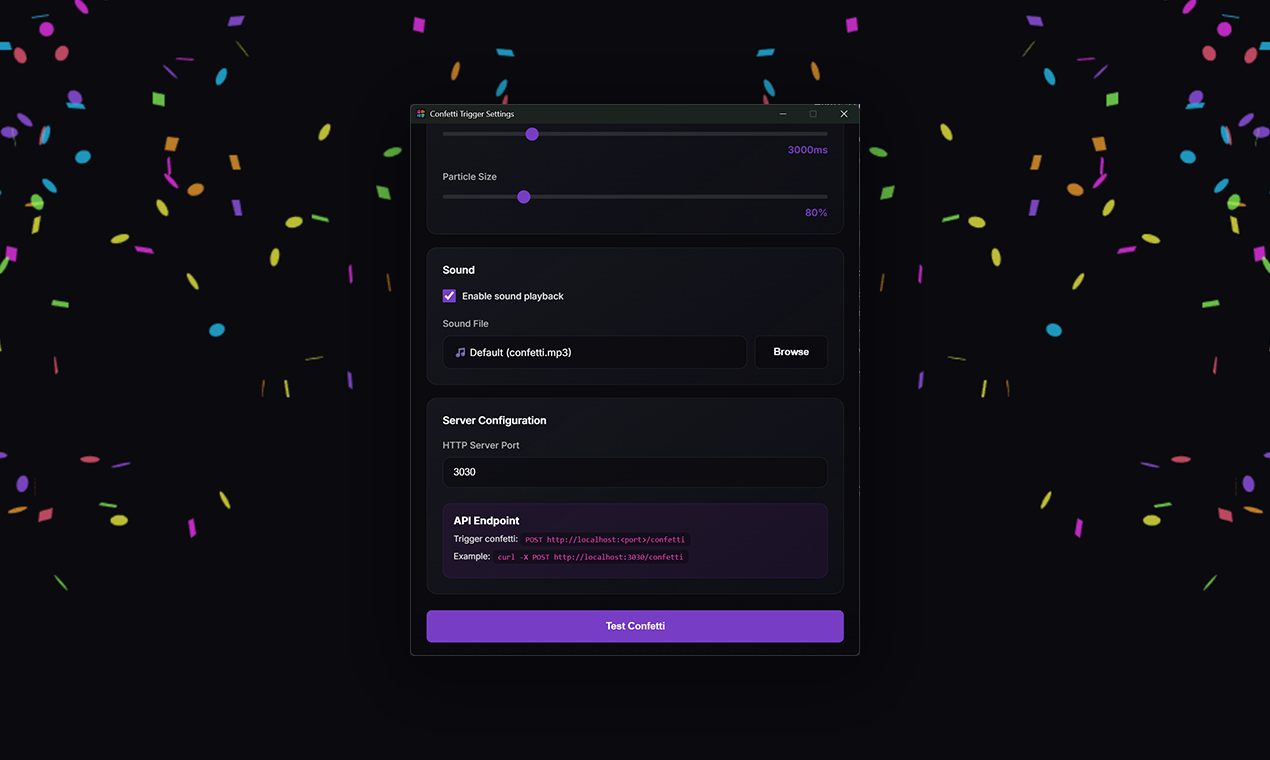 Confetti Trigger gallery image