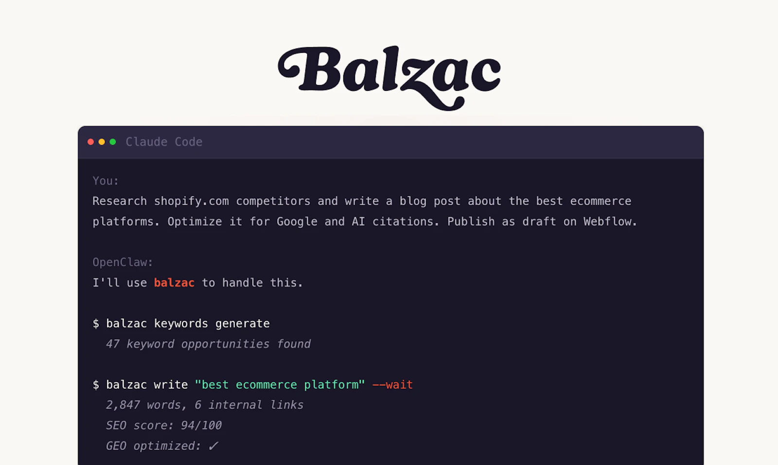 Balzac screenshot 3