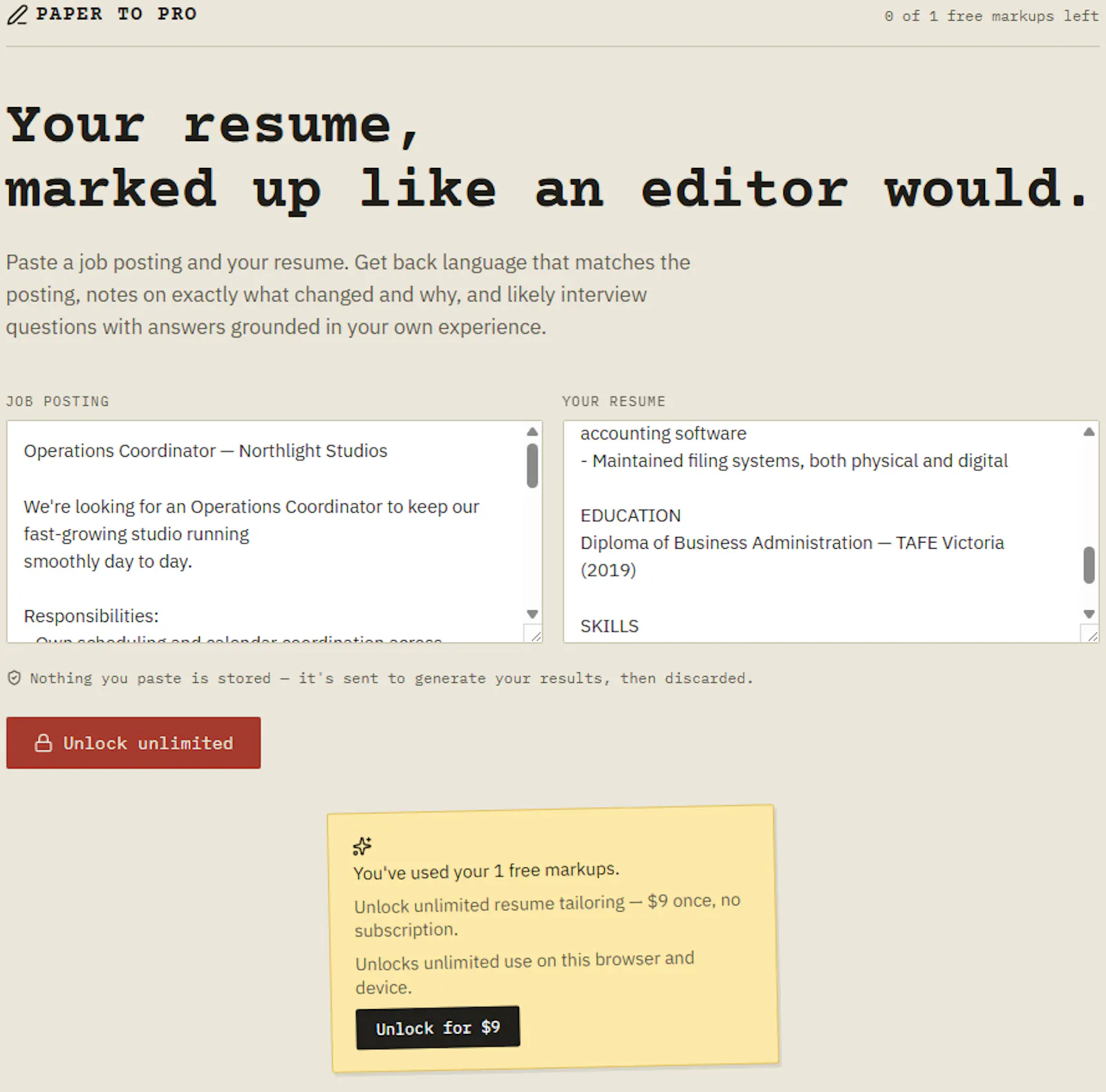 PaperToPro screenshot 1