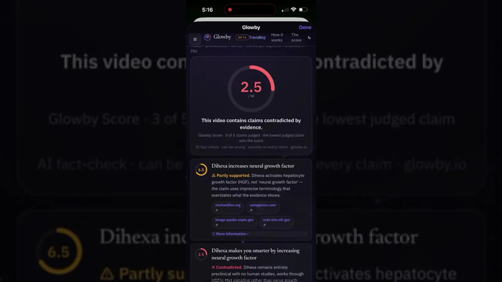 Glowby screenshot 1 (video preview)