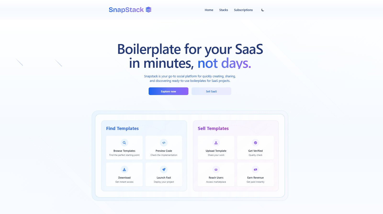 Snapstack - Jual Boilerplates/Dapatkan Mudah media 1
