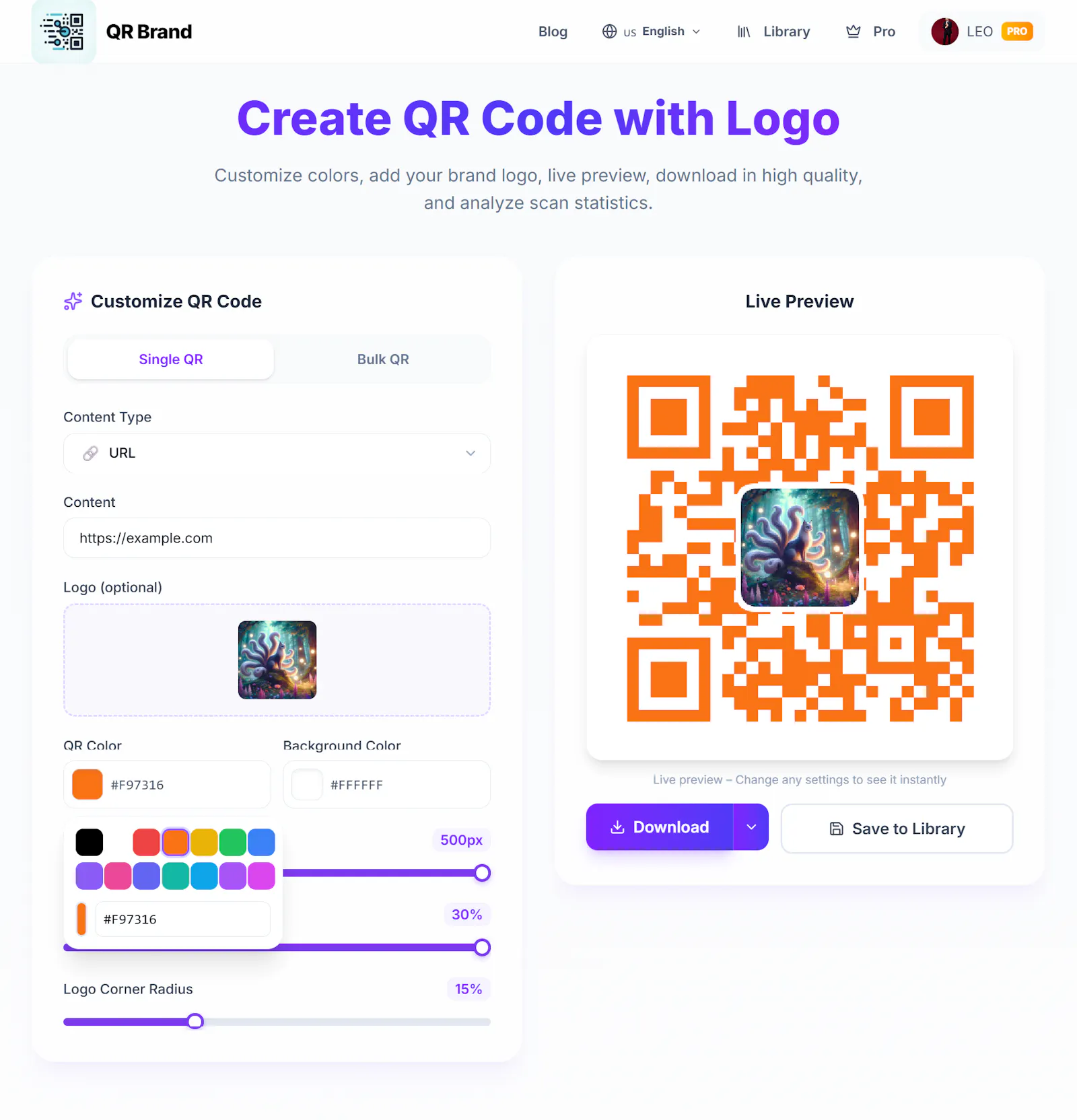 QR Brand screenshot 1