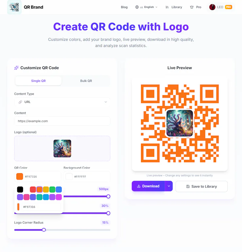 QR Brand screenshot 1