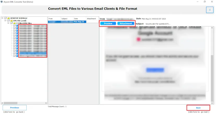 Aryson Window Live Mail to PST Converter gallery image