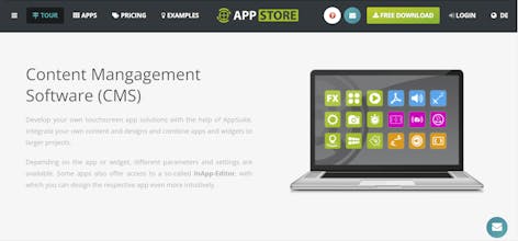 AppSUITE Touchscreen CMS gallery image
