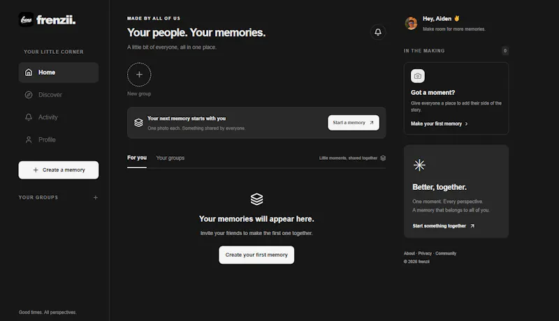 frenzii — Shared memories screenshot 3