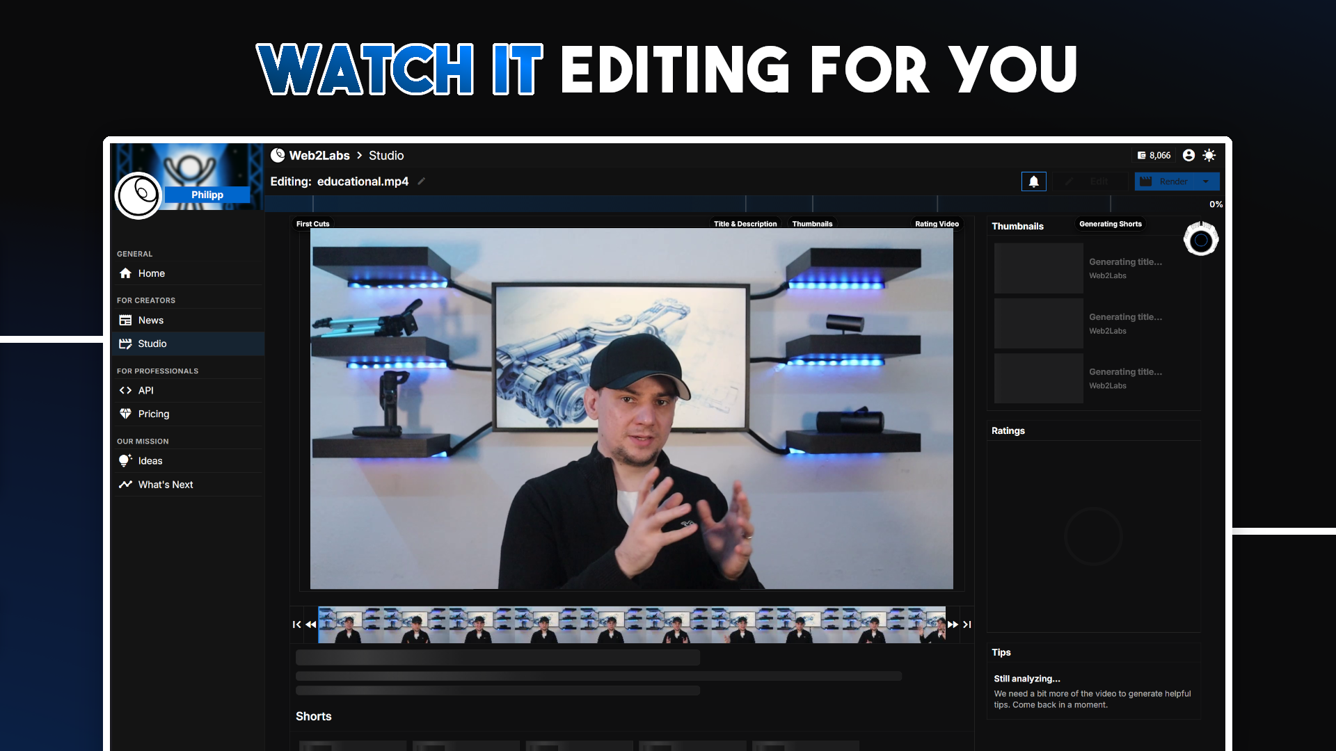 Web2Labs Studio - Screenshot 2 showing product features and functionality