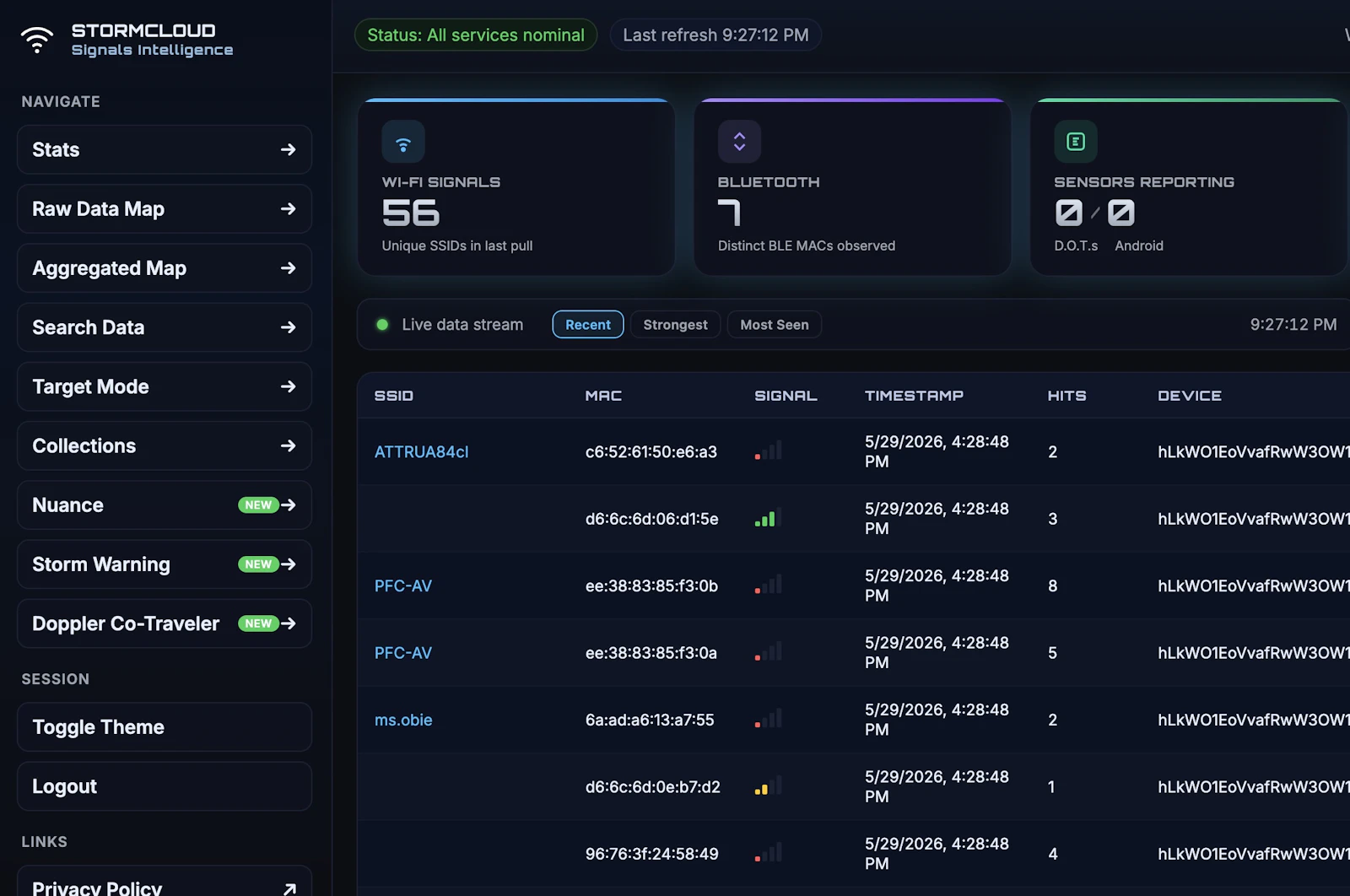 StormCloud • Signals Intelligence screenshot 3