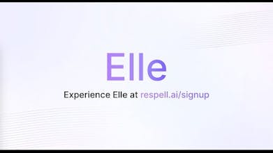 Respell platform showcasing its artificial intelligence capabilities, offering innovative automation ideas with Elle, a dynamic chat agent.